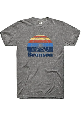 Rally Branson Graphite Sunset Ferris Wheel Short Sleeve Fashion T Shirt