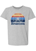 Rally Branson Youth Grey Sunset Ferris Wheel Short Sleeve T-Shirt
