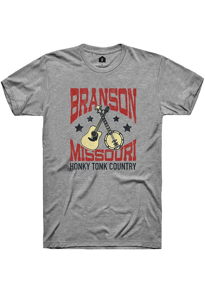 Rally Branson Graphite Honky Tonk Country Short Sleeve Fashion T Shirt