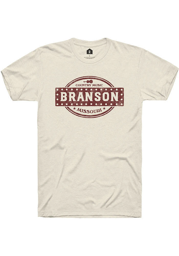 Rally Branson Natural Country Music Sign Short Sleeve T Shirt