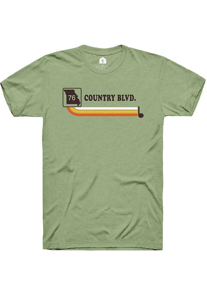 Rally Branson Green 76 Country Blvd Short Sleeve T Shirt