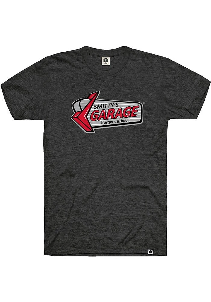 RALLY Black Garage Logo Short Sleeve Fashion T Shirt