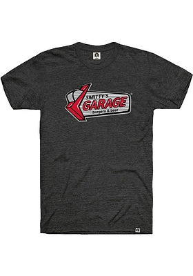 RALLY Black Garage Logo Short Sleeve Fashion T Shirt