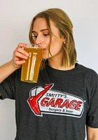 RALLY Black Garage Logo Short Sleeve Fashion T Shirt