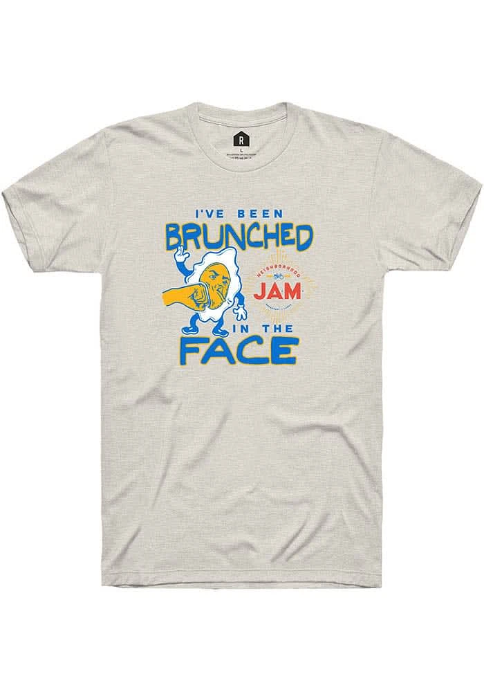 Rally Norman Oatmeal Brunched the Face Short Sleeve Fashion T Shirt
