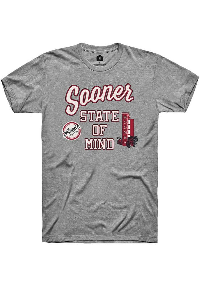 Rally Norman Graphite Louies Sooner State of Mind Short Sleeve Fashion T Shirt