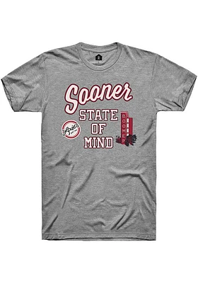 Rally Norman Graphite Louies Sooner State of Mind Short Sleeve Fashion T Shirt