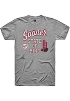 Rally Norman Graphite Louies Sooner State of Mind Short Sleeve Fashion T Shirt