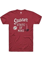Rally Norman Crimson Louies Sooner State of Mind Short Sleeve T Shirt