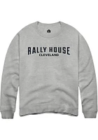 Rally House Mens Grey Employee Tees Graphic Long Sleeve Crew Sweatshirt
