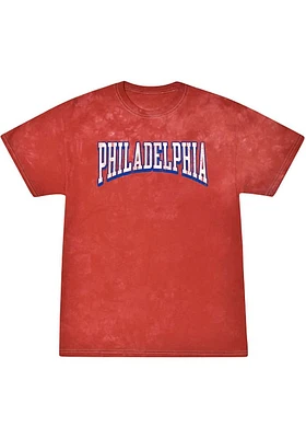 Rally Philadelphia Red Arch Wordmark Short Sleeve T Shirt