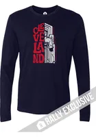 Rally Cleveland Navy Blue Guardian Wordmark Long Sleeve T Shirt