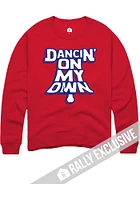 Rally Philadelphia Mens Red Dancing Long Sleeve Crew Sweatshirt