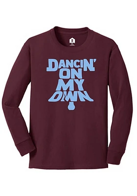 Rally Philadelphia Youth Maroon Dancing Long Sleeve T-Shirt