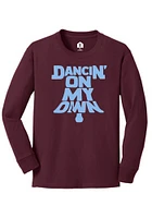 Rally Philadelphia Youth Maroon Dancing Long Sleeve T-Shirt