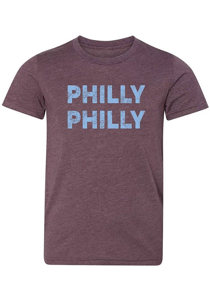 Rally Philadelphia Youth Maroon Philly Short Sleeve T-Shirt