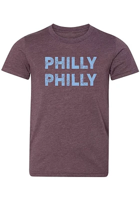 Rally Philadelphia Youth Maroon Philly Short Sleeve T-Shirt