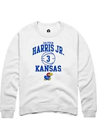 Dajuan Harris Jr Rally Kansas Jayhawks Mens NIL Sport Icon Long Sleeve Crew Sweatshirt