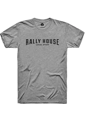 Rally House Grey Employee Tees Graphic Short Sleeve Fashion T Shirt