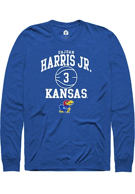 Dajuan Harris Jr Kansas Jayhawks Rally NIL Sport Icon Long Sleeve T Shirt