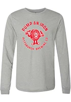 Rally Pittsburgh Grey Bottle Cap Long Sleeve Fashion T Shirt