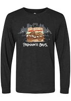 Rally Pittsburgh Black Sandwich Skyline Long Sleeve Fashion T Shirt