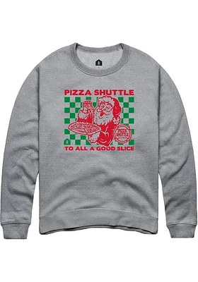 Rally Kansas Mens Grey Santa Long Sleeve Crew Sweatshirt