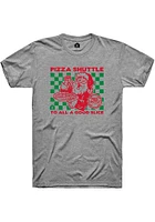 Rally Kansas Grey Santa Short Sleeve Fashion T Shirt