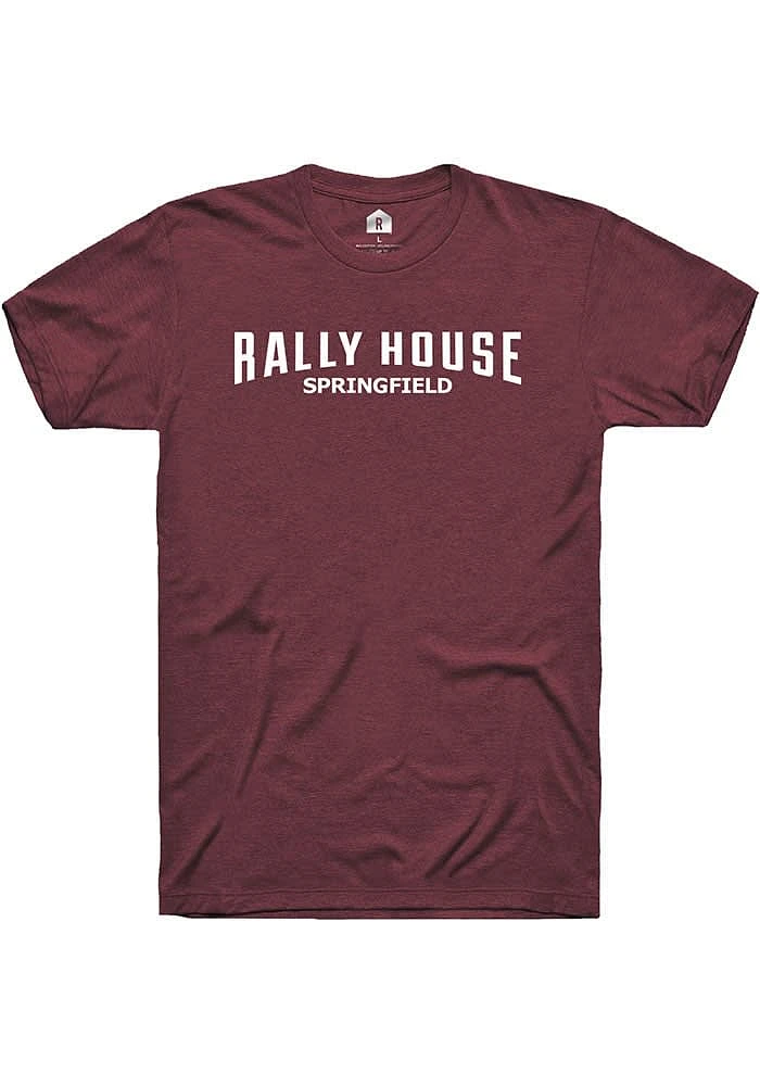 Rally House Maroon Employee Tees Design Style Short Sleeve Fashion T Shirt