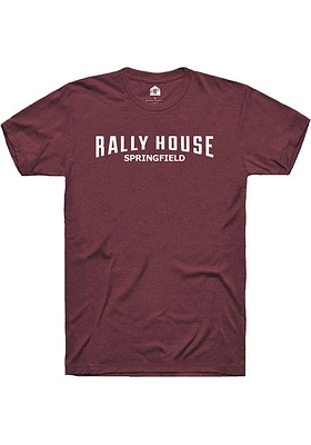 Rally House Maroon Employee Tees Design Style Short Sleeve Fashion T Shirt