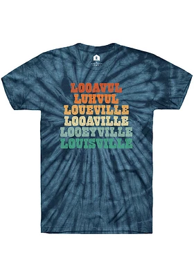 Rally Louisville Navy Blue Pronounciation Short Sleeve T Shirt
