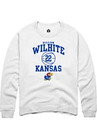 Dillon Wilhite Rally Kansas Jayhawks Mens NIL Sport Icon Long Sleeve Crew Sweatshirt