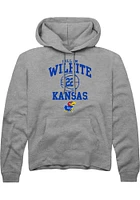 Dillon Wilhite  Rally Kansas Jayhawks Mens Graphite NIL Sport Icon Long Sleeve Hoodie