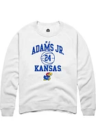 KJ Adams Jr Rally Kansas Jayhawks Mens NIL Sport Icon Long Sleeve Crew Sweatshirt
