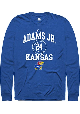 KJ Adams Jr Kansas Jayhawks Rally NIL Sport Icon Long Sleeve T Shirt