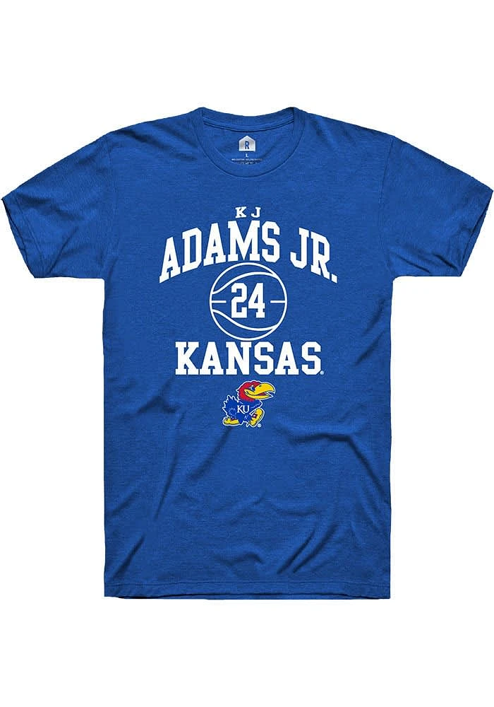 KJ Adams Jr Kansas Jayhawks Rally NIL Sport Icon Short Sleeve T Shirt