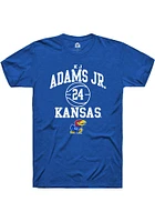 KJ Adams Jr Kansas Jayhawks Rally NIL Sport Icon Short Sleeve T Shirt