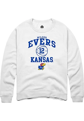 Wilder Evers Rally Kansas Jayhawks Mens NIL Sport Icon Long Sleeve Crew Sweatshirt