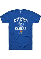 Wilder Evers Kansas Jayhawks Rally NIL Sport Icon Short Sleeve T Shirt