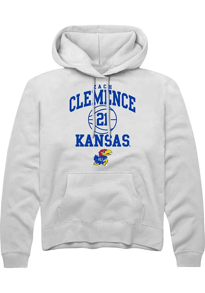 Zach Clemence Rally Kansas Jayhawks Mens NIL Sport Icon Long Sleeve Hoodie