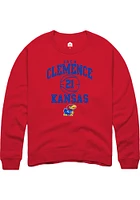 Zach Clemence Rally Kansas Jayhawks Mens NIL Sport Icon Long Sleeve Crew Sweatshirt