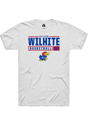 Dillon Wilhite Kansas Jayhawks Rally NIL Stacked Box Short Sleeve T Shirt