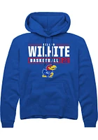Dillon Wilhite Rally Kansas Jayhawks Mens NIL Stacked Box Long Sleeve Hoodie