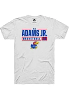 KJ Adams Jr Kansas Jayhawks Rally NIL Stacked Box Short Sleeve T Shirt