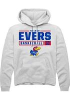 Wilder Evers Rally Kansas Jayhawks Mens NIL Stacked Box Long Sleeve Hoodie
