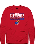 Zach Clemence Kansas Jayhawks Rally NIL Stacked Box Long Sleeve T Shirt