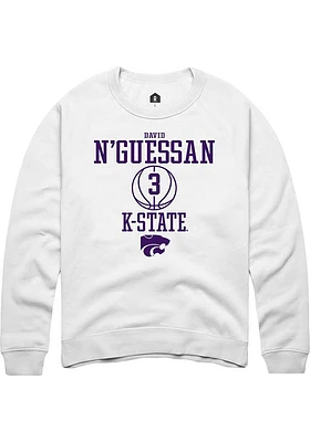 David N’Guessan Rally K-State Wildcats Mens NIL Sport Icon Long Sleeve Crew Sweatshirt