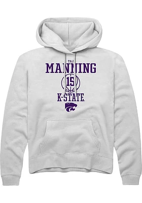 Taj Manning Rally K-State Wildcats Mens NIL Sport Icon Long Sleeve Hoodie