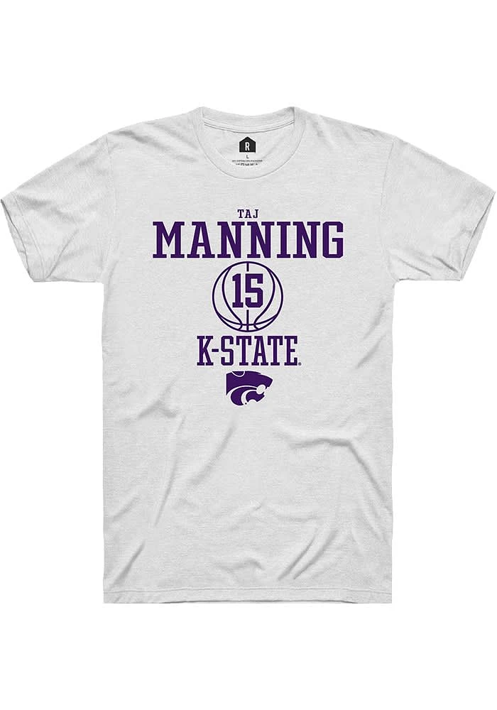 Taj Manning K-State Wildcats Rally NIL Sport Icon Short Sleeve T Shirt