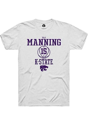 Taj Manning K-State Wildcats Rally NIL Sport Icon Short Sleeve T Shirt
